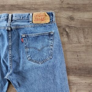 Levi's 501 Original Fit Straight Leg Blue Jeans Men's Size 38